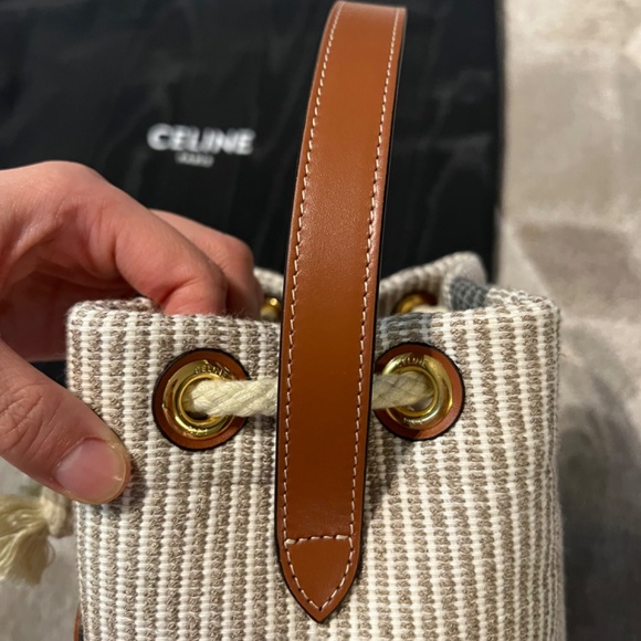 Celine Teen Drawstring Bucket - Picture 12 of 13